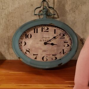 Rustic metal clock